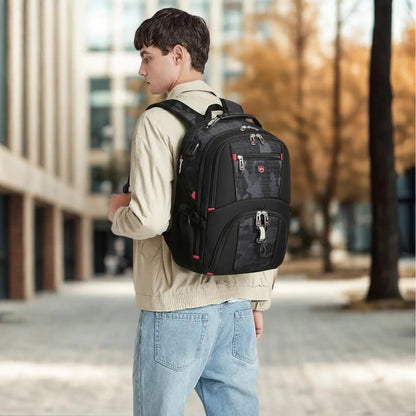 Waterproof Laptop Backpack with USB Charging Port and Multifunctional Design