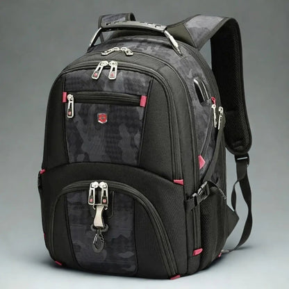 Waterproof Laptop Backpack with USB Charging Port and Multifunctional Design