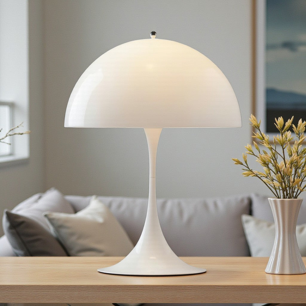 Mushroom Table Lamp with Dome Shade