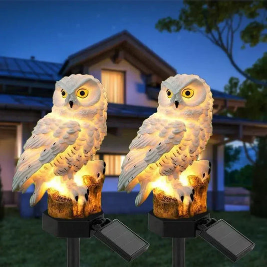 Solar Owl Garden Light - Decorative Outdoor Accent for Home and Patio