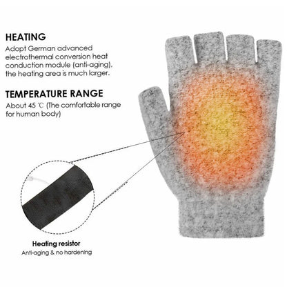 USB Heated Gloves Winter Hand Warmers