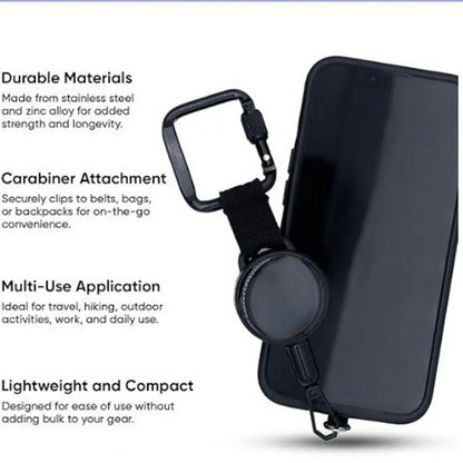 Retractable Phone Security Holder Anti-Theft Belt Clip