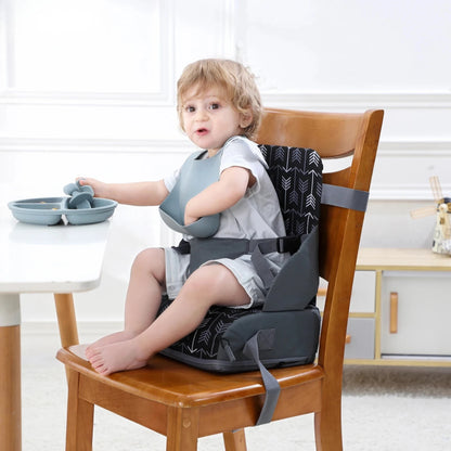 Portable Foldable Baby Dining Chair High Cushion Children's Seat