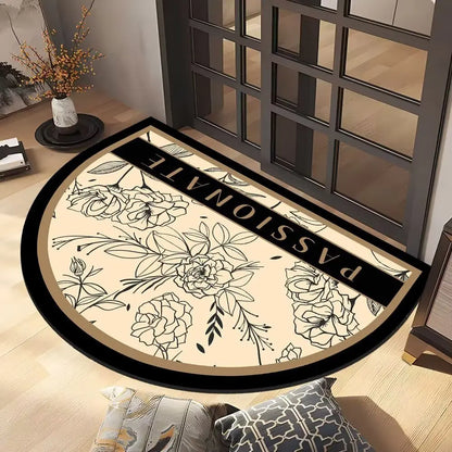 Diatomaceous Earth Bath Mat for Home & Office - Semi-Circular Design