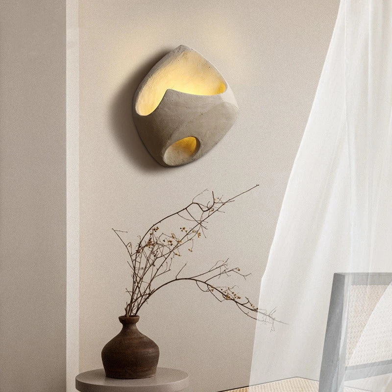Cement Wall Light Fixture for Modern Home Decor and Ambient Lighting
