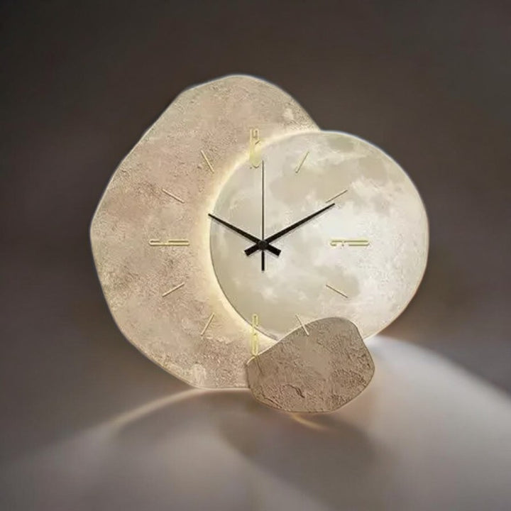 Decorative Stone-Style Wall Clock with Silent Quartz Movement