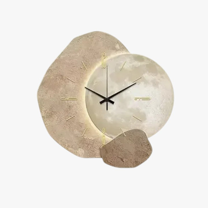 Decorative Stone-Style Wall Clock with Silent Quartz Movement
