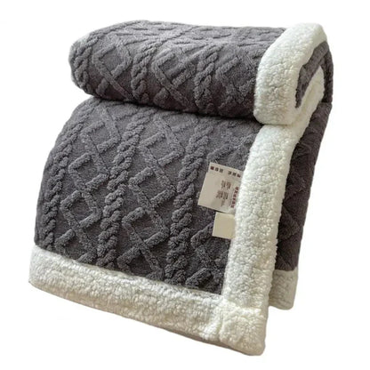 Thick Velvet Sofa Blanket for Cozy Home Decor and Comfort