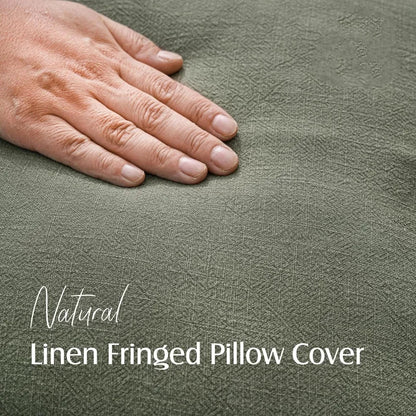 Cushion Covers Nordic Frill Cotton Linen Square 5 Pack