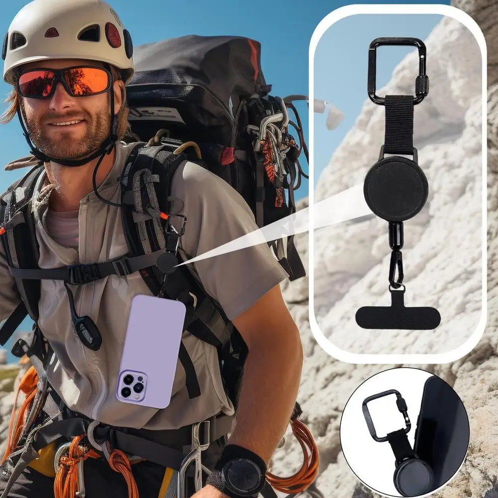 Retractable Phone Security Holder Anti-Theft Belt Clip