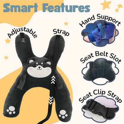 Car Cartoon Pillow Headrest Lumbar Support Pillow for Children