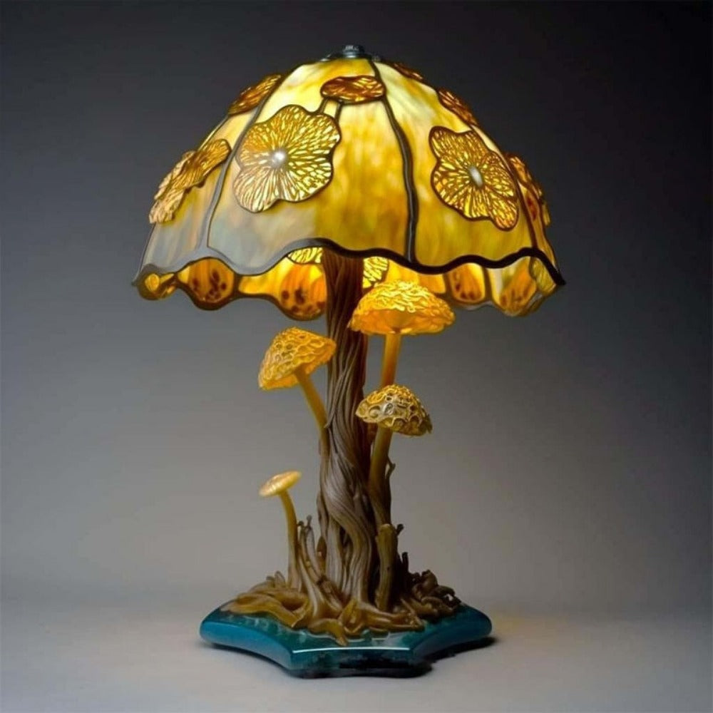 Stained Glass Mushroom Table Lamp 9 Styles