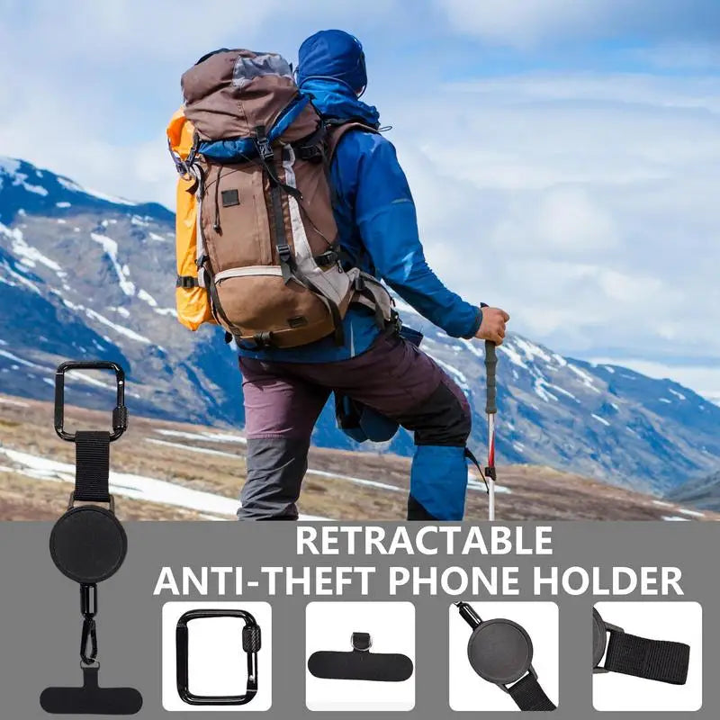 Retractable Phone Security Holder Anti-Theft Belt Clip