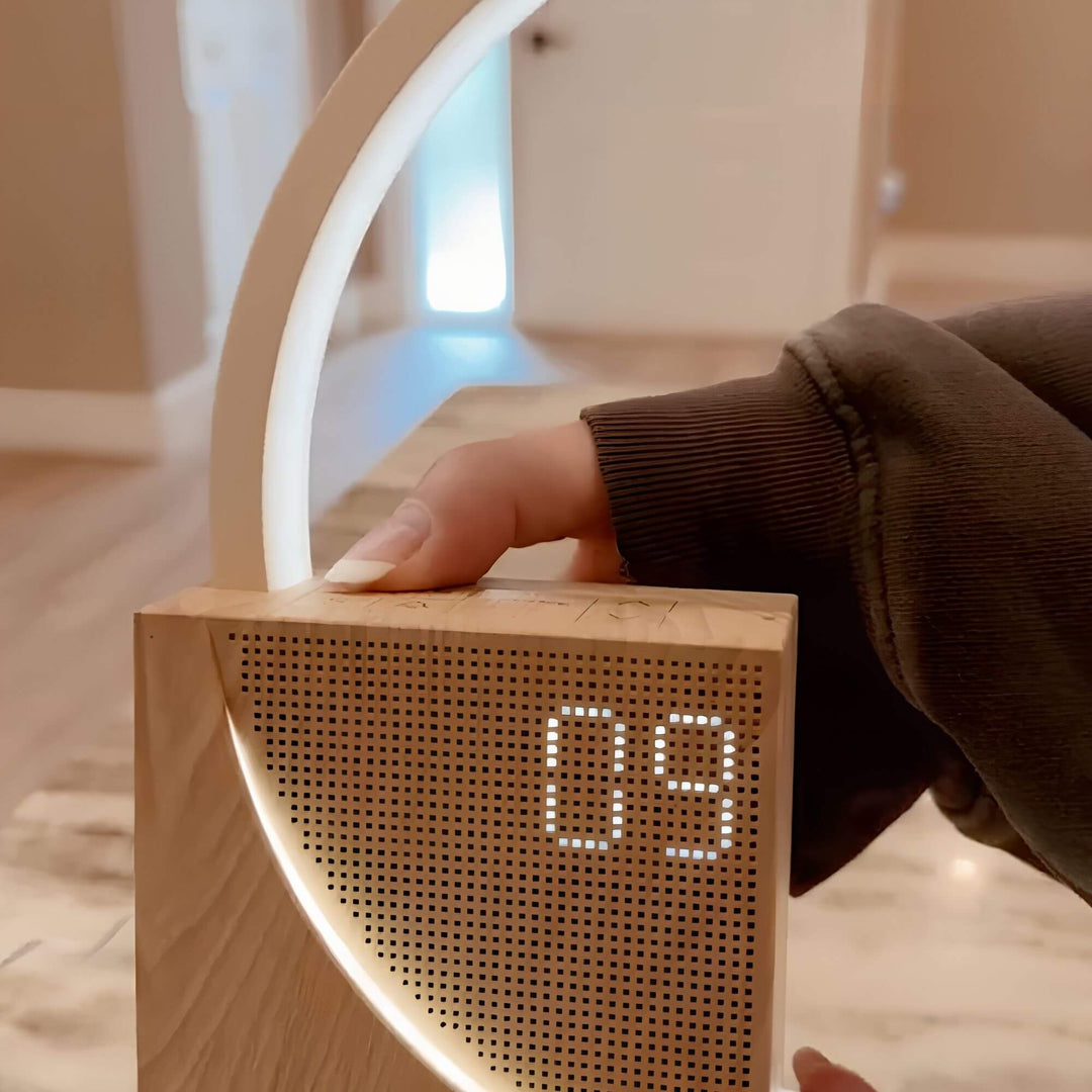 Sunrise Alarm Clock with Circular Light and Phone Charging