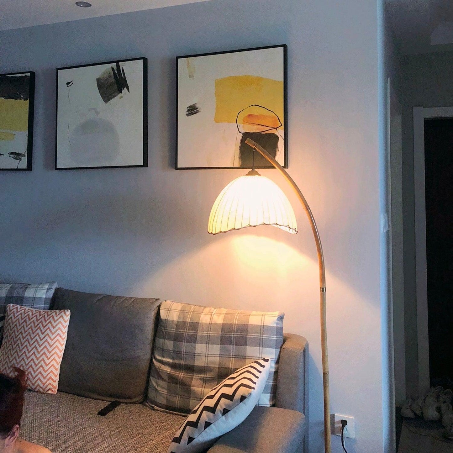 Bamboo Floor Lamp for Home Decor - Stylish Japanese Design for Living Room