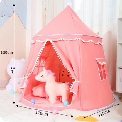 Round Plush Play Tent for Children Indoor Outdoor