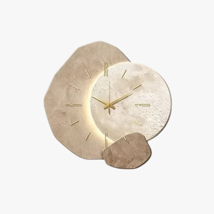 Decorative Stone-Style Wall Clock with Silent Quartz Movement