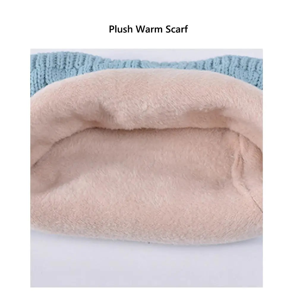 Kids Winter Hat Scarf Gloves Set Ear Warmer Neck Warmer Set