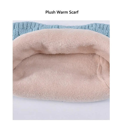 Kids Winter Hat Scarf Gloves Set Ear Warmer Neck Warmer Set