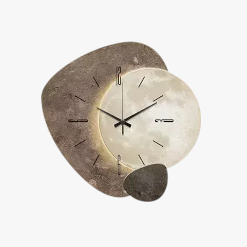 Decorative Stone-Style Wall Clock with Silent Quartz Movement