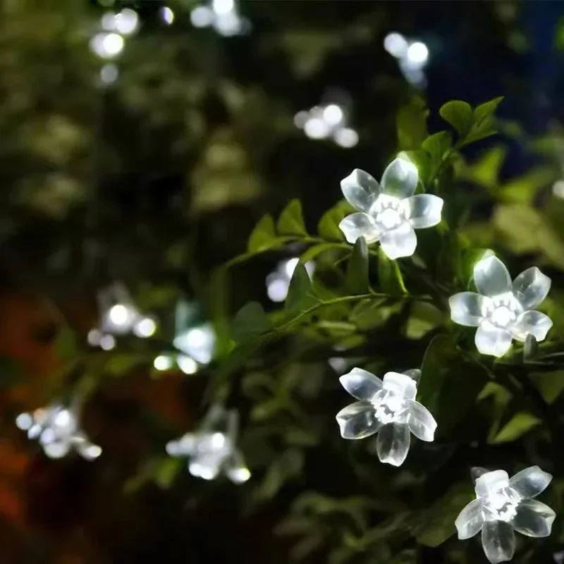 Solar Garden Lights - Charming Flower-Shaped Outdoor Decor for Home & Patio