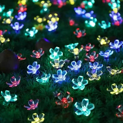Solar Garden Lights - Charming Flower-Shaped Outdoor Decor for Home & Patio