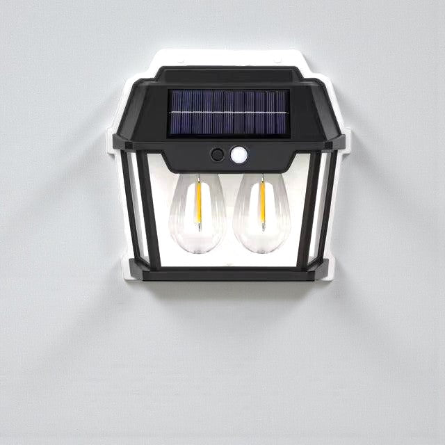 Solar Outdoor Wall Light with Motion Sensor and LED Bulb