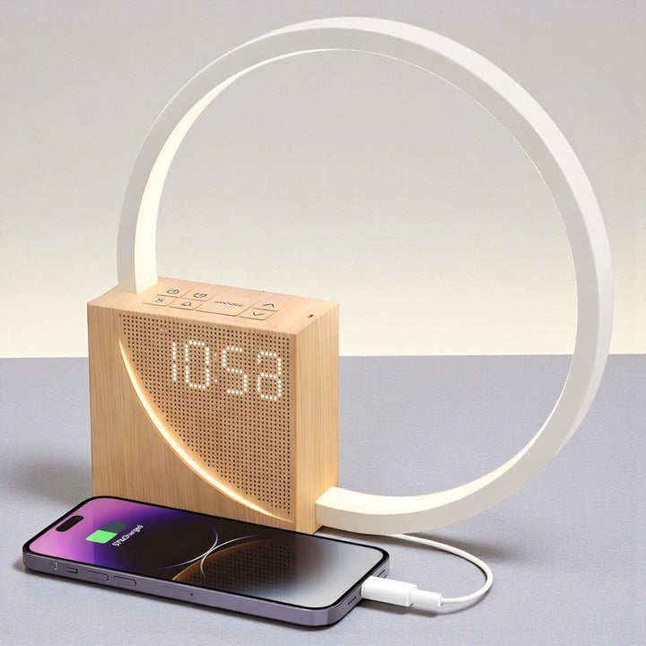 Sunrise Alarm Clock with Circular Light and Phone Charging