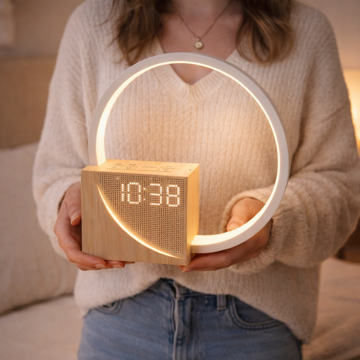Sunrise Alarm Clock with Circular Light and Phone Charging