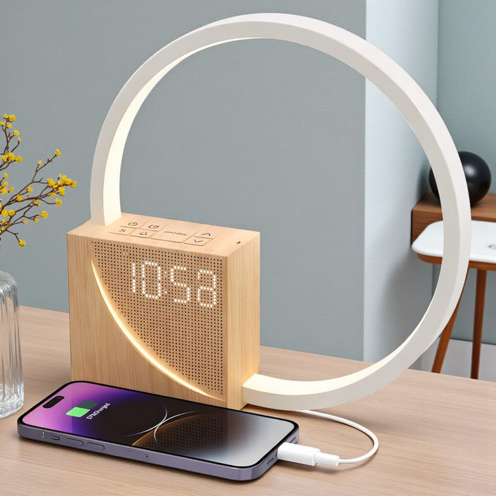 Sunrise Alarm Clock with Circular Light and Phone Charging