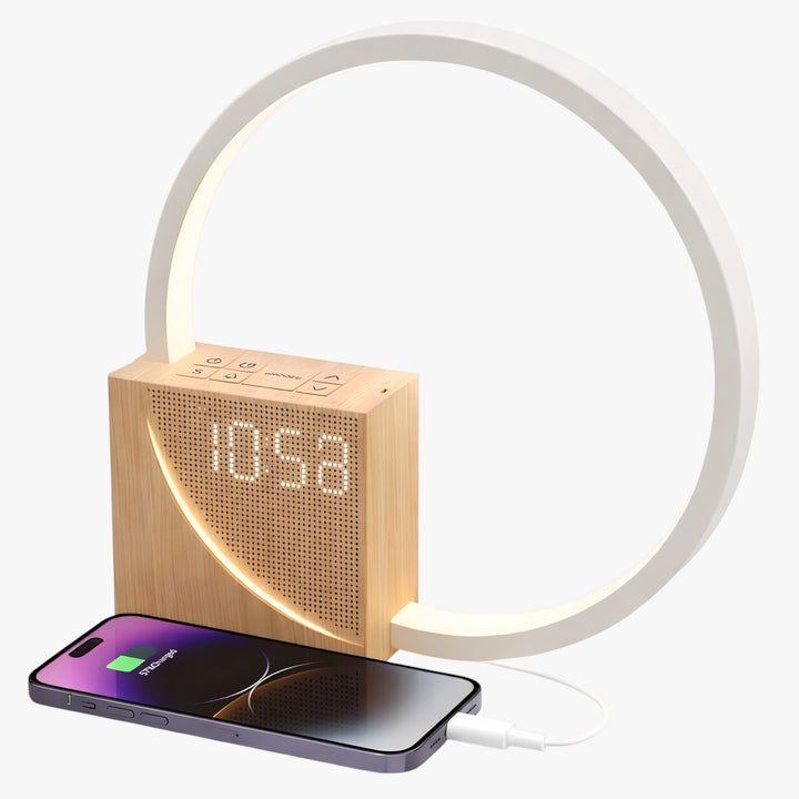 Sunrise Alarm Clock with Circular Light and Phone Charging