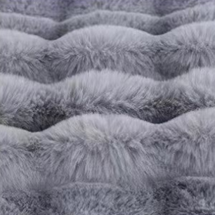 Faux Fur Wave Throw Blanket