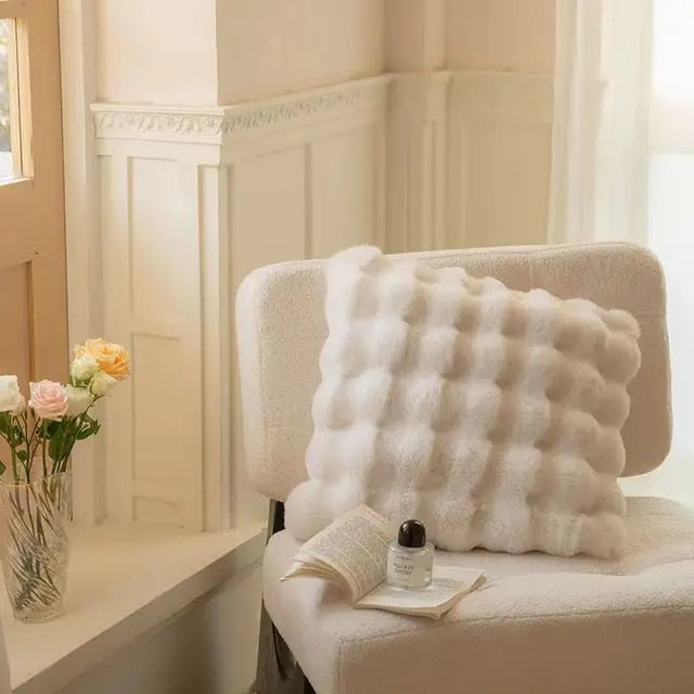 Faux Fur Wave Throw Blanket