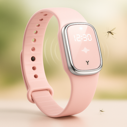 Ultrasonic Mosquito Repellent Wristband Watch