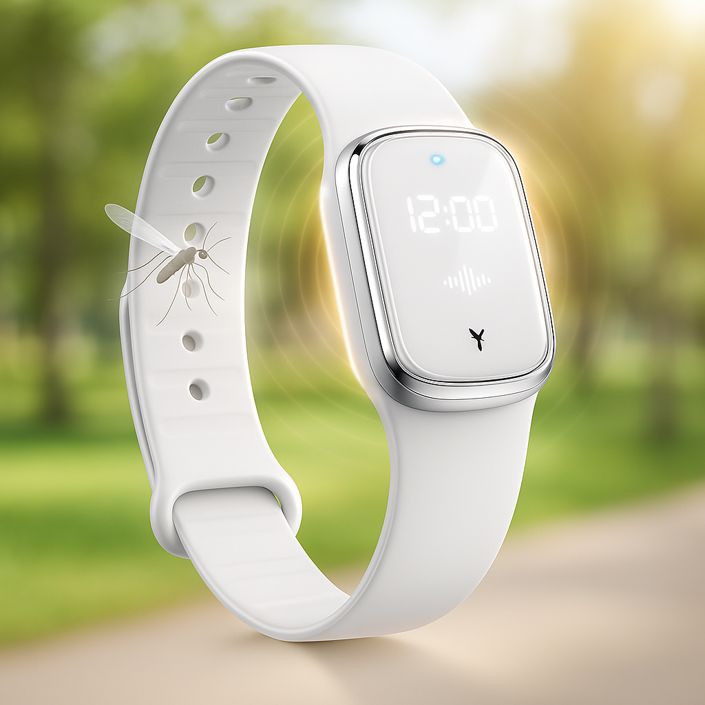 Ultrasonic Mosquito Repellent Wristband Watch
