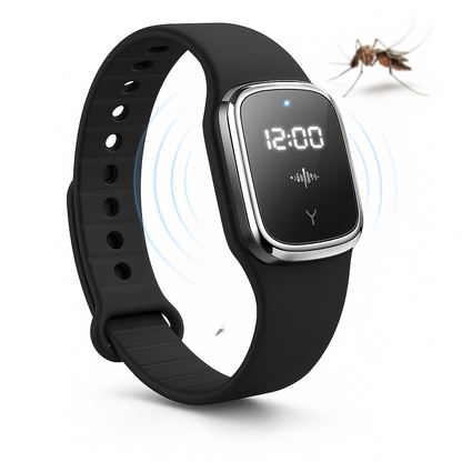 Ultrasonic Mosquito Repellent Wristband Watch