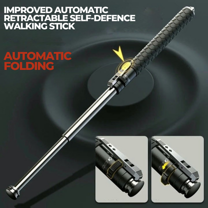 Self-Defense Walking Stick – Adjustable Hiking Cane with Safety Features