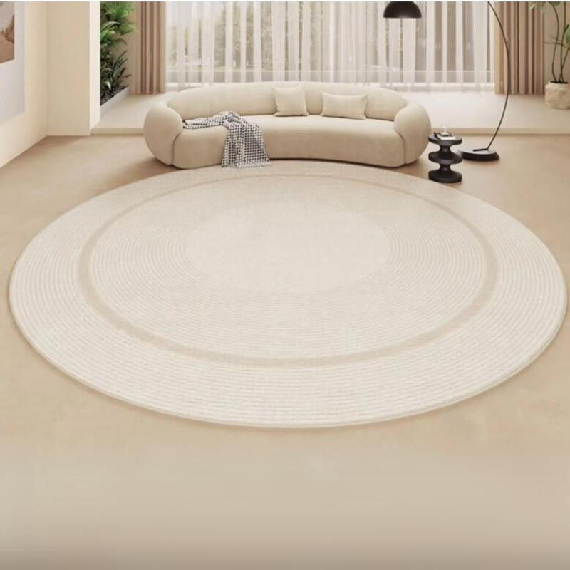 Soft Plush Round Area Rug for Home Decor, Cozy Living Room Accent