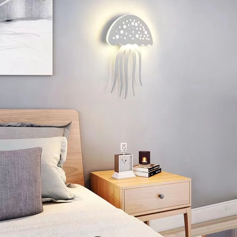 LED Jellyfish Wall Light for Home Decor - Unique Ocean-Inspired Design