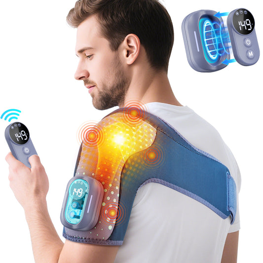 Heating Vibration Shoulder Wrap Pad Remote Control