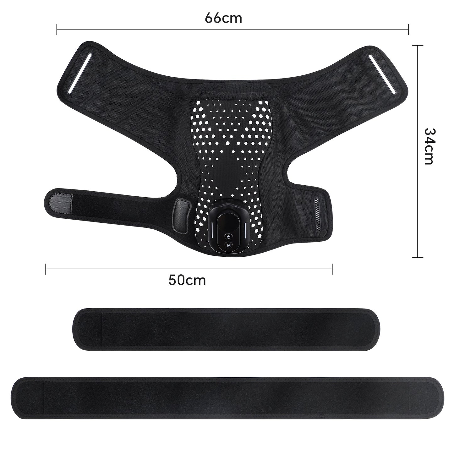 Heating Vibration Shoulder Wrap Pad Remote Control