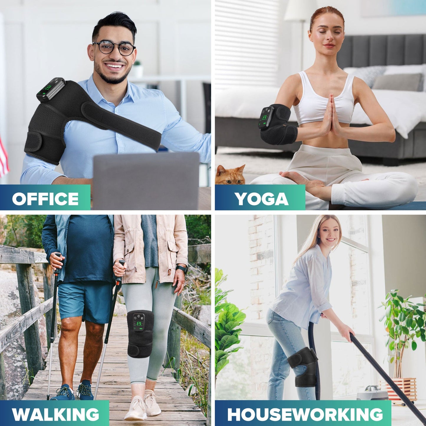 Knee Pad Shoulder Pad Elbow Pad 3-in-1 Set