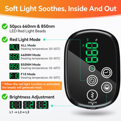 Red Light Therapy Shoulder Massager 660nm 850nm