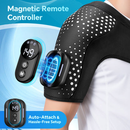 Heating Vibration Shoulder Wrap Pad Remote Control