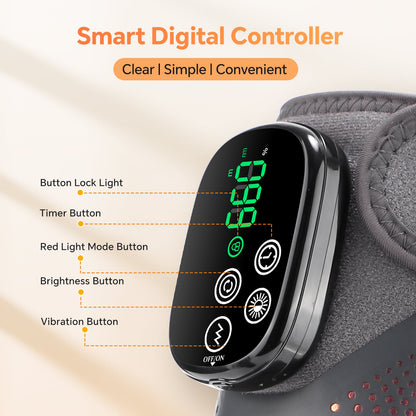Red Light Therapy LED Knee Wrap with Vibration Motors