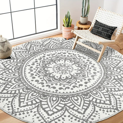 Bohemian Non-Slip Area Rug for Living Room and Home Decor