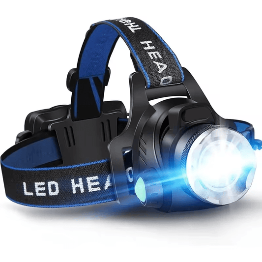 Rechargeable Waterproof LED Head Torch with Zoom Function