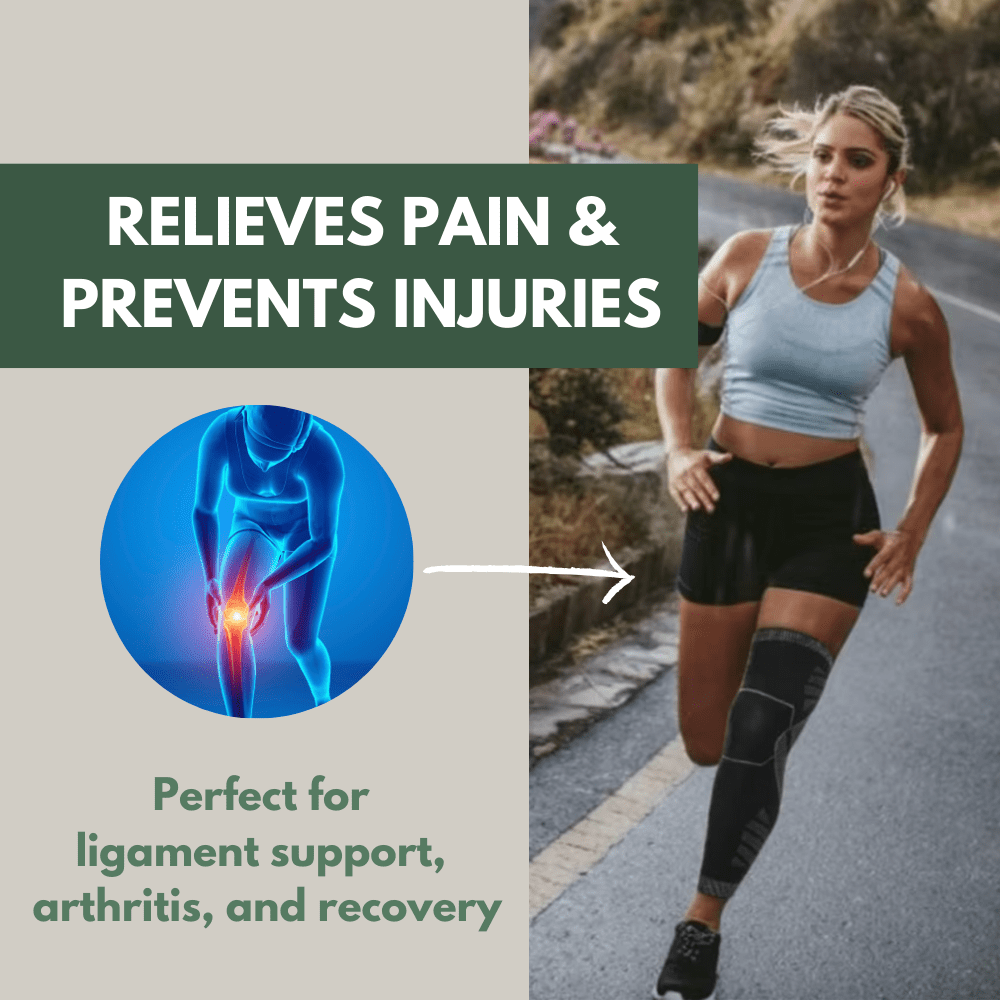 Full-Length Compression Knee Sleeve for Outdoor Activity