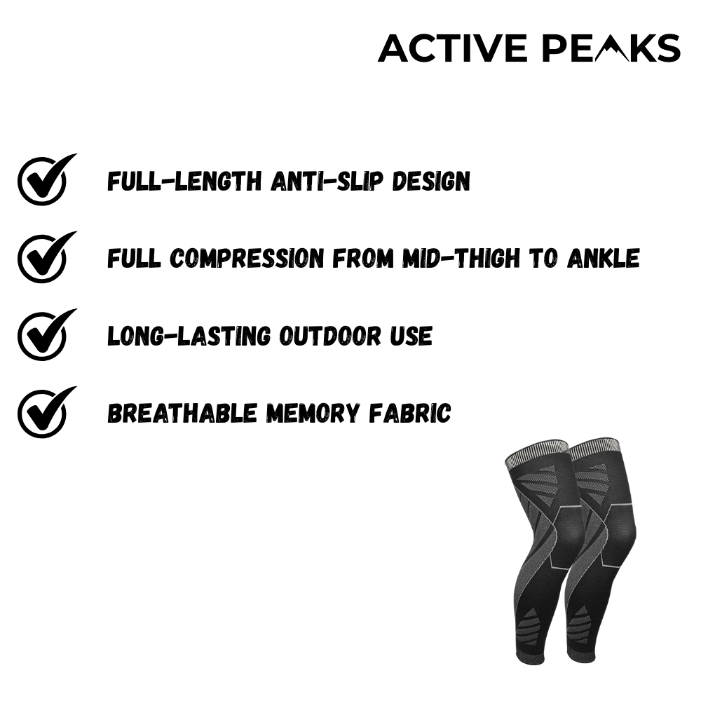 Full-Length Compression Knee Sleeve for Outdoor Activity