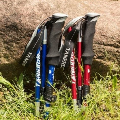 Adjustable Trekking Poles Foldable Telescopic Hiking Stick
